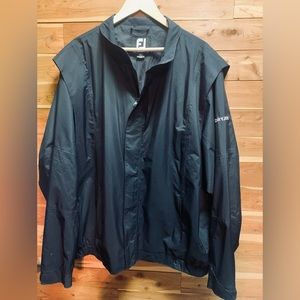 Dryjoys FJ Foot Joy Mens Full Zip and Velcro closure Golf Rain Jacket